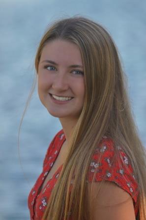 smiling young woman with long hair